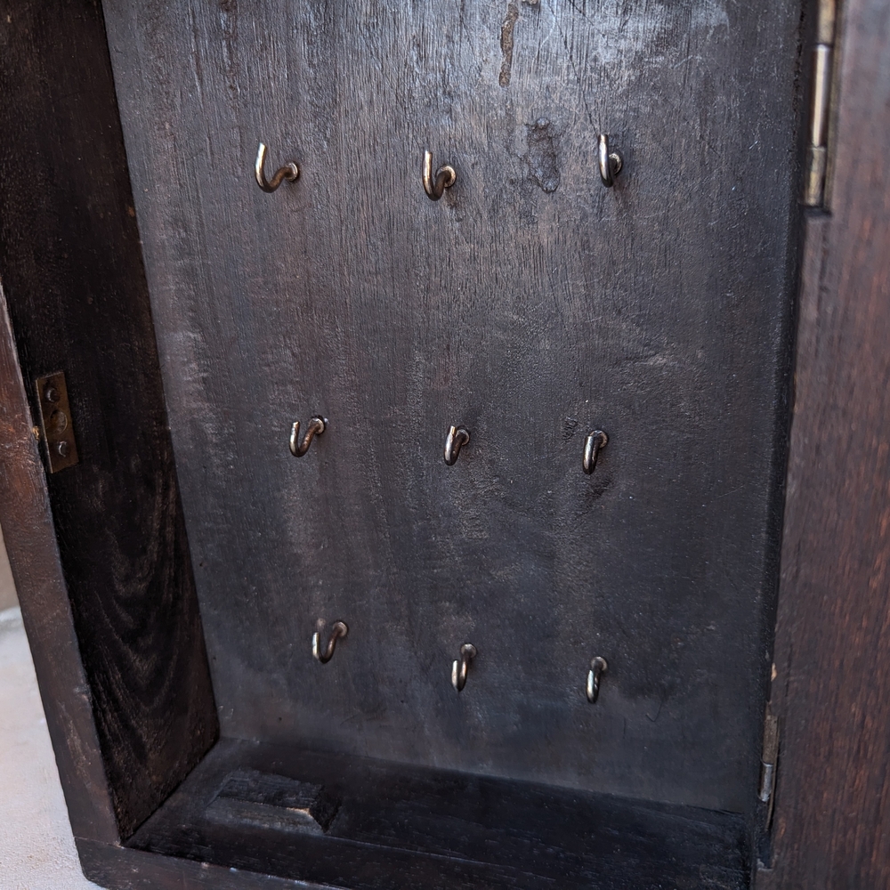 Solid Wood Key Hanging Wall Cabinet Box Rustic Farmhouse Mission Craftsman Cabin - Picture 6 of 10